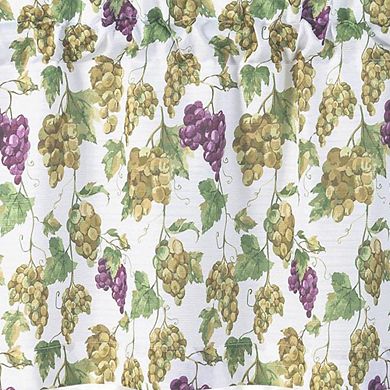 Tribeca Latte Printed 3 Pieces Kitchen Curtain Set