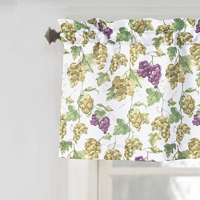 Tribeca Latte Printed 3 Pieces Kitchen Curtain Set