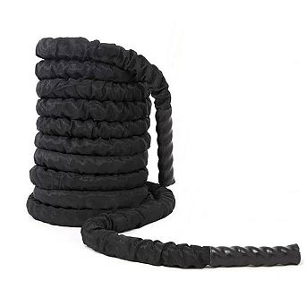 30ft Battle Rope With Protective Cover Exercise Training Rope