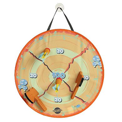 Aurora Toys Large Orange Sportling 18.5" Combo Axe + Dart Throwing Set Engaging Toy
