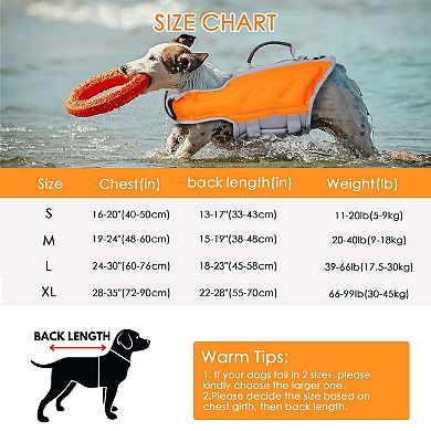 Pet Inflatable Dog Life Jacket With Reflective Strips