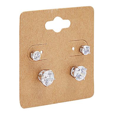 200 Pack Earring Display Cards Holder For Selling Jewelry, Ear Studs, Kraft 2x2"