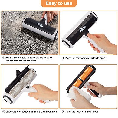 Pet Hair Remover Roller And Bonus Dog Lint Scraper