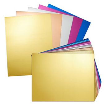 100 Sheets Metallic Paper For Arts And Crafts, Diy Projects, 5 Colors, 8.5x11 In