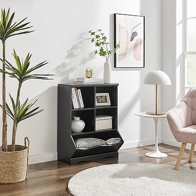 Five-cubby Open Storage Cabinet