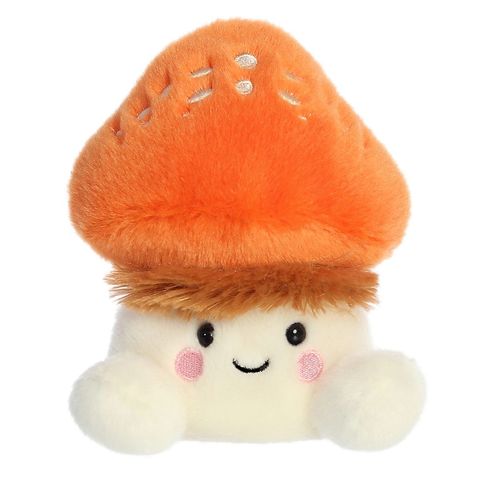 Aurora Mini Orange Palm Pals 5" Fabian Fluffy Mushroom Adorable Stuffed ...