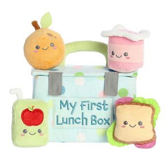 Ebba Small Multicolor Baby Talk 8.5" My First Lunchbox Engaging Baby Stuffed Animal