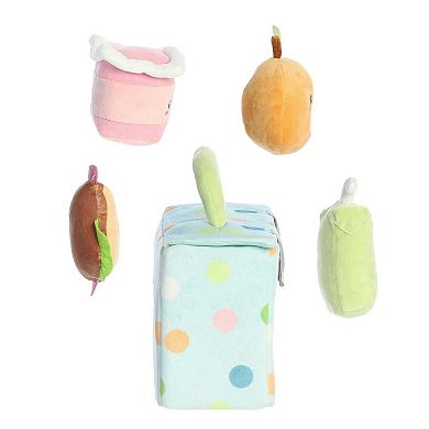 Ebba Small Multicolor Baby Talk 8.5" My First Lunchbox Engaging Baby Stuffed Animal