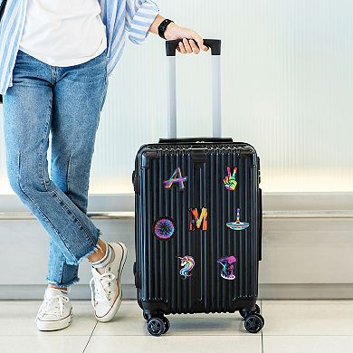 50pcs Neon Stickers Kit Graffiti Vinyl Stickers Black Border Rainbow Graffiti Stickers