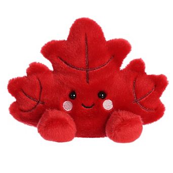 Aurora Mini Red Palm Pals 5" Fall Maple Leaf Adorable Stuffed Animal