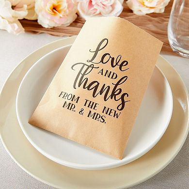 Kraft Paper Treat Bags For Wedding Party Favors (5 X 7.5 Inches, 100-pack)