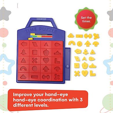Shape Puzzle Pop Up Board Game, Two Player Concentration Matching Game For Kids 3 Years And Older