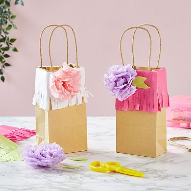 50-Pack Small Brown Gift Bags with Handles, Retail (3.5x2.4x7 In)
