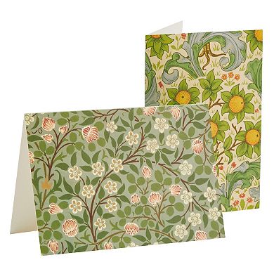 36 Pack Stationery Cards And Envelopes, William Morris Floral Pattern, 5x3.5 In