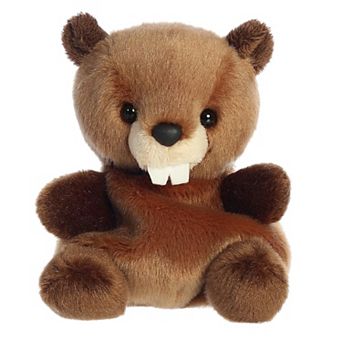 Aurora Mini Brown Palm Pals 5" Chewy Beaver Adorable Stuffed Animal