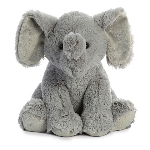 Детские мягкие игрушки Aurora Large Gray 14" Elephant Cuddly Stuffed Animal