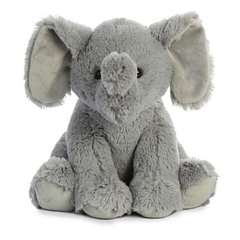 Aurora Large Gray 14" Elephant Cuddly Stuffed Animal