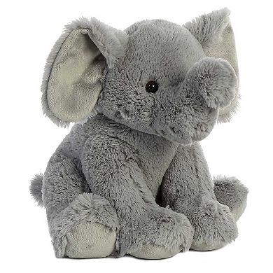 Aurora Large Gray 14" Elephant Cuddly Stuffed Animal