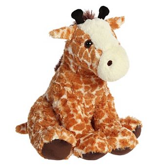 Aurora Large Brown 14" Giraffe Cuddly Stuffed Animal