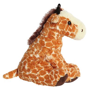 Aurora Large Brown 14" Giraffe Cuddly Stuffed Animal