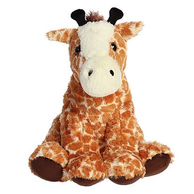 Aurora Large Brown 14" Giraffe Cuddly Stuffed Animal
