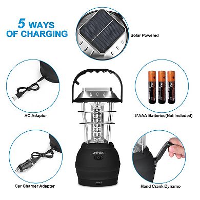 36 Led Solar Lantern Camping Light