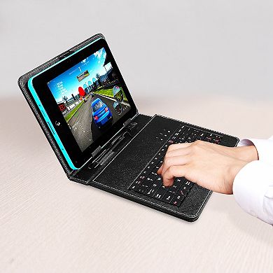 8'', Black, Tablet Case With Keyboard