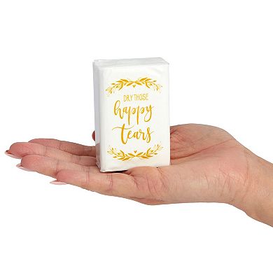 60-pack Wedding Facial Tissue Souvenirs For Guests - Pocket-size Travel Packs