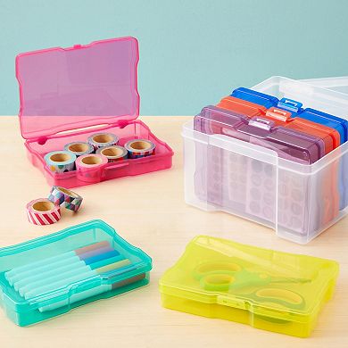 Photo Storage Box Organizer Container For 4x6 Pictures, 6 Inner Cases (7 Pieces)