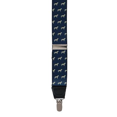 Ascentix Dog Print Elastic Clip End Suspenders