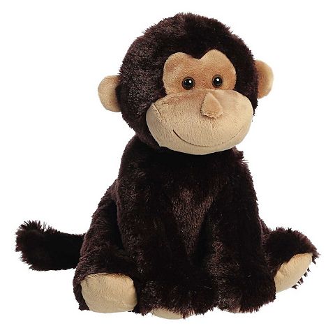 Детские мягкие игрушки Aurora Large Brown 14" Monkey Cuddly Stuffed Animal