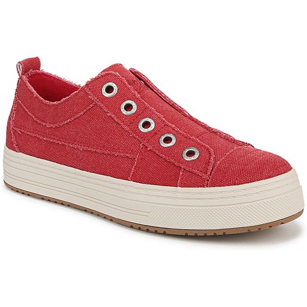 Blowfish Malibu Super Play Women's Slip-on Sneakers - Red Canvas (8)