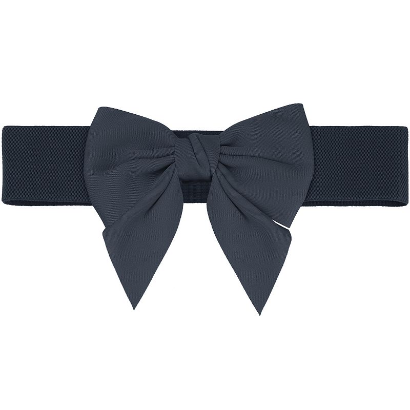 blue waist belts for dresses Women's Bowknot Elastic Dress Bow Tie Stretchy Waistband Party Casual Navy No Size Dress style:Without Shawl Halter prom dresses Marryshe - Little Girl You could use one