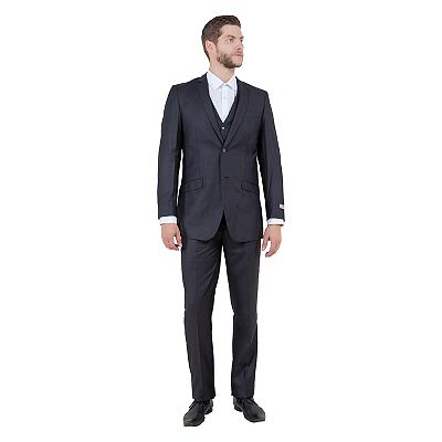 Men s Slim Fit 3pc Suit Notch Lapel