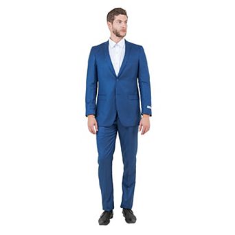 Men's 2 pc Sharkskin Suit Set, Slim-Fit