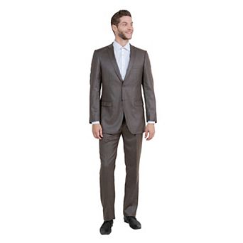 Men's 2 pc Sharkskin Suit Set, Slim-Fit