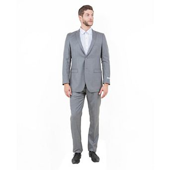 Men's 2 pc Sharkskin Suit Set, Slim-Fit