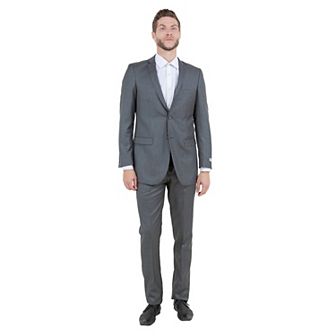 Men's 2 pc Sharkskin Suit Set, Slim-Fit
