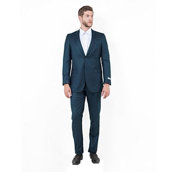 Men's 2 pc Sharkskin Suit Set, Slim-Fit