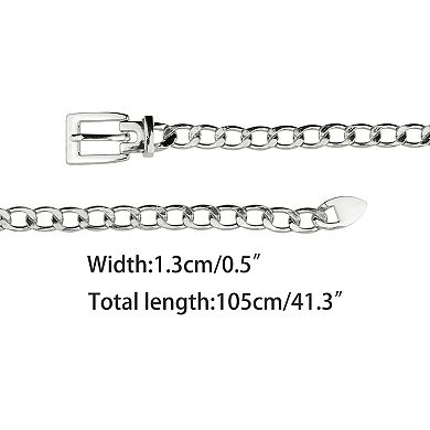 Women's Metal Chain Belts Waist Chains Belts For Dresses Jeans Decorated Belt