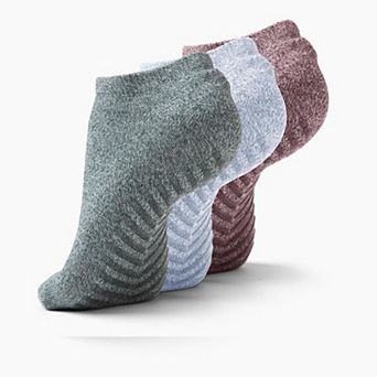 Gripjoy Men's Low Cut Socks With Grips (pack Of 3)