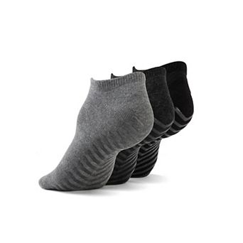 Gripjoy Men's Low Cut Socks With Grips (pack Of 3)