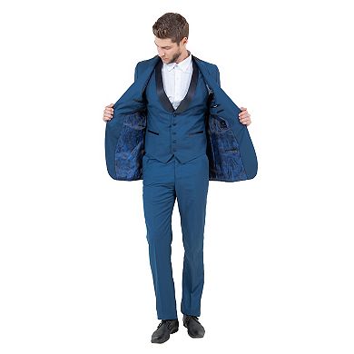Men's 3pc Tuxedo Set w/ Satin Shawl Collar & Expandable Pants