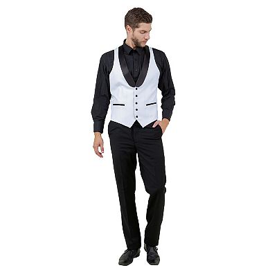 Men's 3pc Tuxedo Set w/ Satin Shawl Collar & Expandable Pants