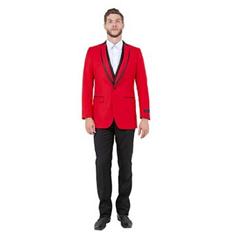 Men's 3 pc Tuxedo Set w/ Satin Shawl Collar & Expandable Pants