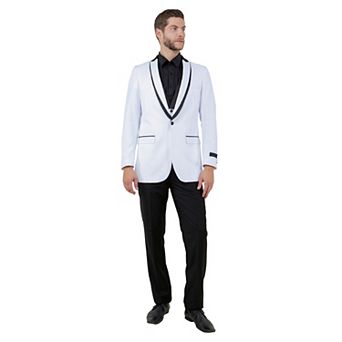 Men's 3 pc Tuxedo Set w/ Satin Shawl Collar & Expandable Pants