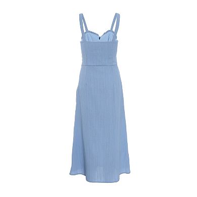 Quiz Women's Frill Detail Strappy Midi Dress