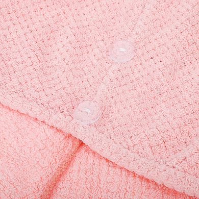 2 Pcs Soft Hair Towel Wrap Drying Cap Coral Fleece For Wet Long Hair