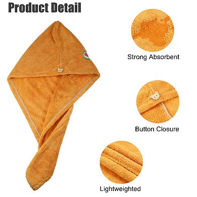 Moon Pattern Soft Hair Towel Wrap Microfiber Watermelon For Wet Long Thick Curly Hair