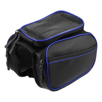 Bike Front Frame Bag With Touch Screen Phone Holder Storage Bag For Road Mountain Bike
